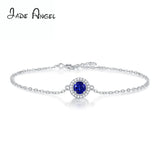 925 Sterling Silver Sapphire Bracelet Wedding Engagement