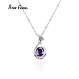 Zircon Stone Pendant Necklace 925 Sterling Silver Fine Jewelry
