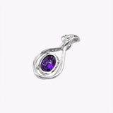 Zircon Stone Pendant Necklace 925 Sterling Silver Fine Jewelry