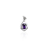 Zircon Stone Pendant Necklace 925 Sterling Silver Fine Jewelry