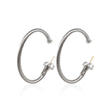 Hoop Earrings Classic Jewelry Round Ladies Earrings