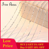 925 Silver Box Chain Necklace for Women 18 inch