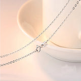 925 Silver Box Chain Necklace for Women 18 inch