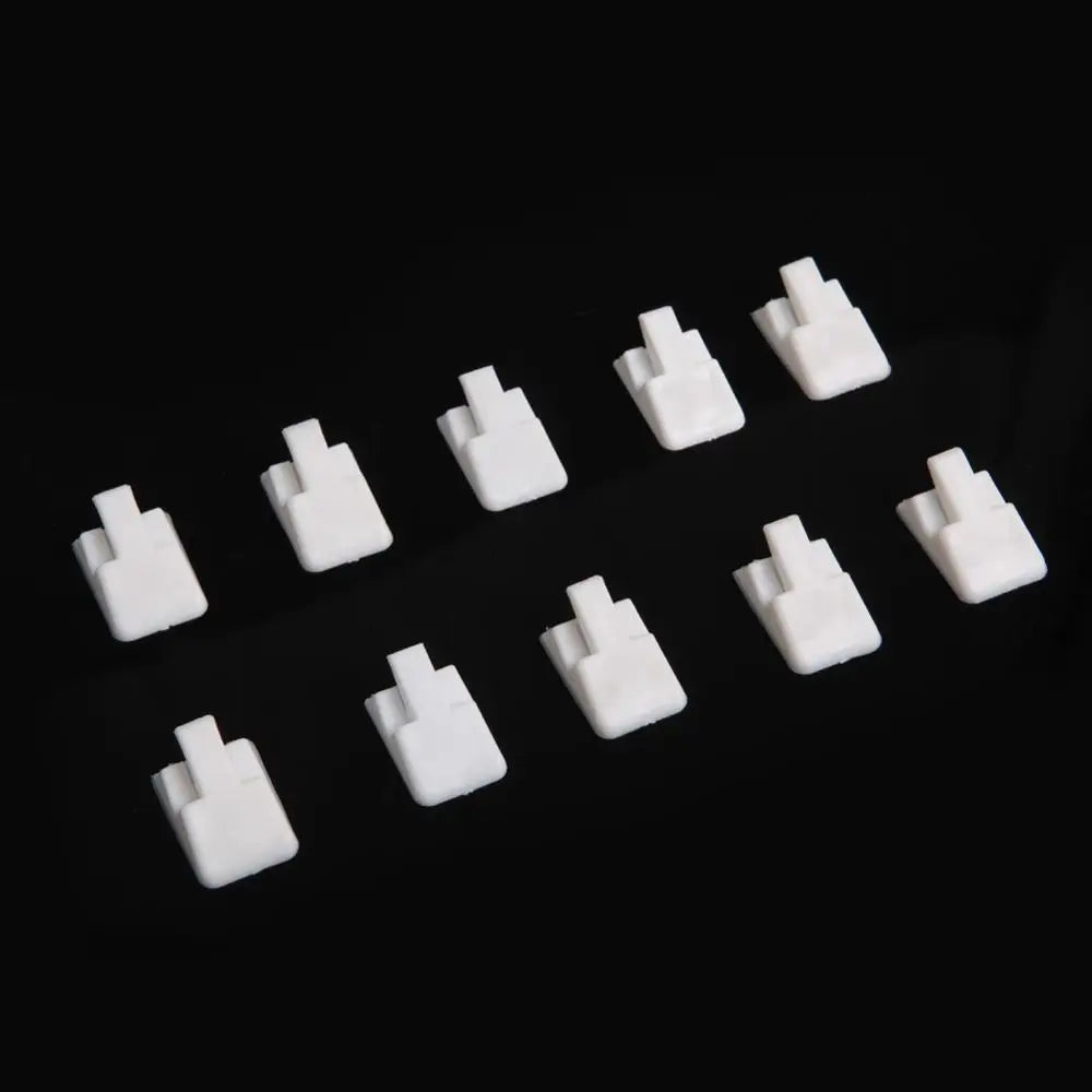 10Pcs Plastic Frosted Jewelry Display Ring Stand 3 Colors
