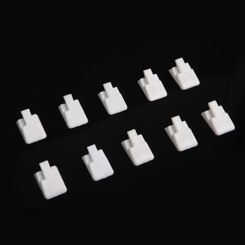 10Pcs Plastic Frosted Jewelry Display Ring Stand 3 Colors