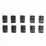 10Pcs Plastic Frosted Jewelry Display Ring Stand 3 Colors