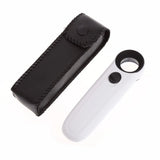 Acrylic Magnifier Reading Magnifying Glass Lens Jewelry Loupe LED Light