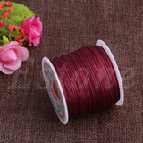 0.8mm Rattail Braided String Cord 45M Nylon Satin Macrame Chinese Knot Cord