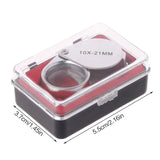 10x 20x Magnifying Magnifier Glass Jewellers Jewelry Loop Loupe