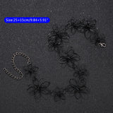 Flower Necklace Short Choker Floral Jewelry Women Clavicle Chain