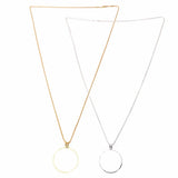 Magnifying Glass 5x Magnifier Necklace Silver