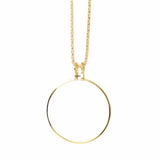 Magnifying Glass 5x Magnifier Necklace Silver