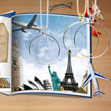Magnifying Glass 5x Magnifier Necklace Silver