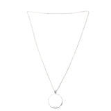 Magnifying Glass 5x Magnifier Necklace Silver