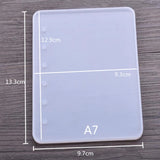 Mirror Surface Glue Drop Mold Silicone Mold DIY Crafts Notebook Shaped A5 A6 A7