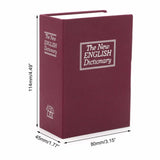 Stainless Steel Storage Box Cash Jewelry Secret Security Case Dictionary Book