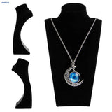Velvet Mannequin Necklace Jewelry Pendant Display Stand