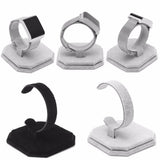 JAVRIK C Type Velvet Jewelry Bracelet Bangle Watch Display Rack