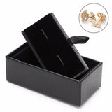 JAVRIK Men's Cufflink Storage Box Faux Leather Organizer Display Case