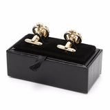 JAVRIK Men's Cufflink Storage Box Faux Leather Organizer Display Case