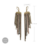 Vintage Metal Chain Earrings Classic Style