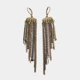 Vintage Metal Chain Earrings Classic Style