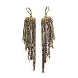 Vintage Metal Chain Earrings Classic Style