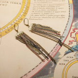 Vintage Metal Chain Earrings Classic Style