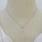 JCY Sterling Silver Fresh Water Pearl Pendant Necklace for Women