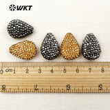 Arrival Water Shape Pave Beads Rhinestone for Jewelry Making