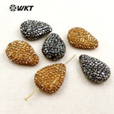 Arrival Water Shape Pave Beads Rhinestone for Jewelry Making