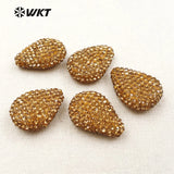 Arrival Water Shape Pave Beads Rhinestone for Jewelry Making
