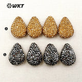 Arrival Water Shape Pave Beads Rhinestone for Jewelry Making