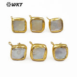 JF302 10mm Freshwater Pearl Finding with Trim for Earrings