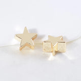 100PCS 7*3.5*1.2mm star brass beads for DIY jewelry making