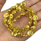 12mm 20pcs Life Tree Hematite Stone Spacer Beads for Jewelry Making
