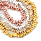 15'' Matte Rose Hematite Gravel Natural Stone Beads