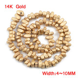 15'' Matte Rose Hematite Gravel Natural Stone Beads