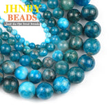Apatites Natural Stone Round Spacers Loose Beads 15''