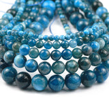 Apatites Natural Stone Round Spacers Loose Beads 15''