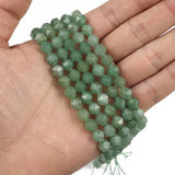 Green Aventurine 8MM Spacers Loose Beads for Jewelry Making