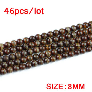 Tibetan Dzi Stripe beads 8/10/12MM Round