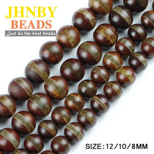 Tibetan Dzi Stripe beads 8/10/12MM Round