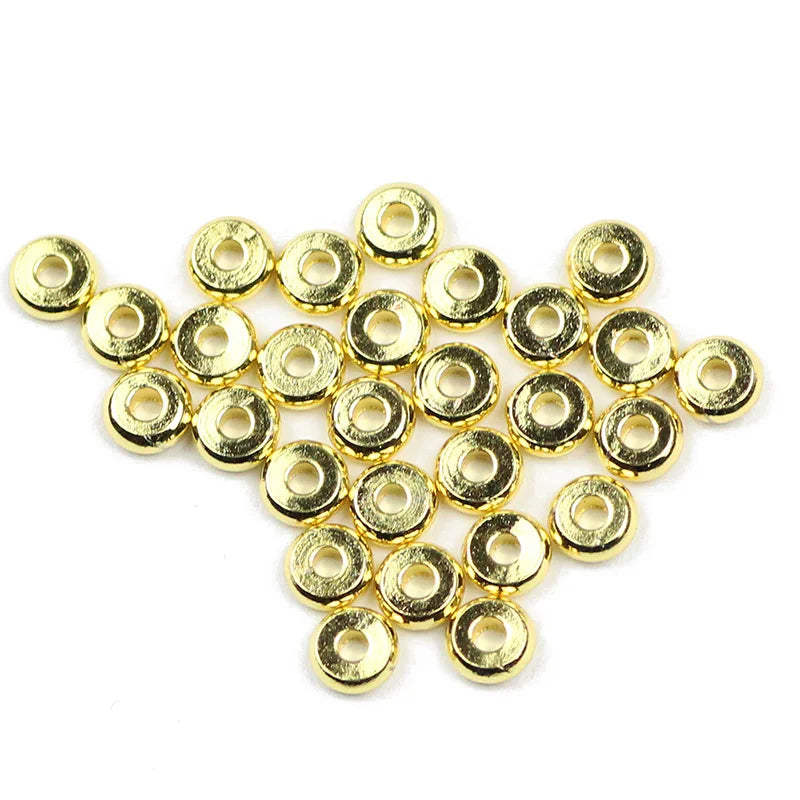Copper Spacer Beads 8/6/4mm Rose/Gun Round Loose Beads
