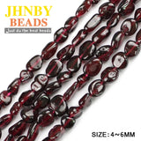 Garnet Irregular Gravel Chip Loose Beads 4~6mm Natural Stone Jewelry DIY