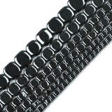 Flat Square Hematite 4/6/8mm Natural Stone Spacer Beads