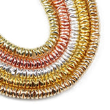 Hematite Natural Stone 6mm Flat Round Beads for Jewelry Making