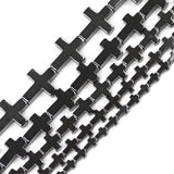 Jesus Cross Hematite Beads Natural Stone 4-10MM Loose Beads