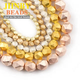Matte Round Hematite Natural Stone Beads 3/4/6/8mm