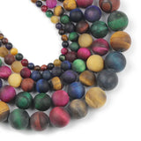 Green Blue Gold Red Tiger Eye Stone Beads 4/6/8/10/12MM
